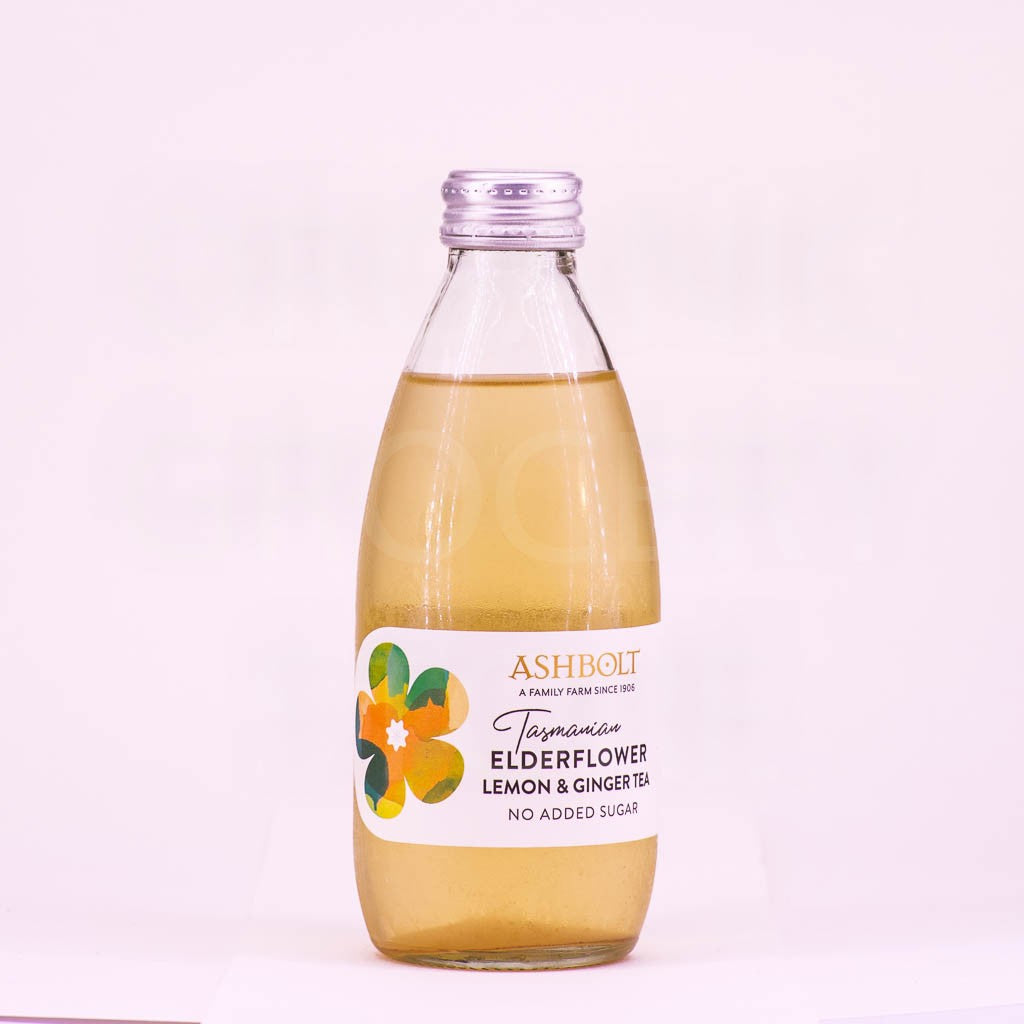 ASHBOLT ELDERFLOWER, LEMON & GINGER TEA 250ML