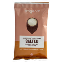 LOVING EARTH SALTED CARAMEL CHOC BAR 30G
