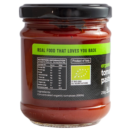 ORGANIC TOMATO PASTE 210G