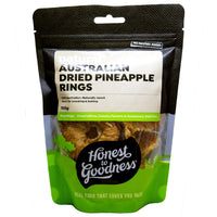 ORGANIC DRIED PINEAPPLE RINGS 100G