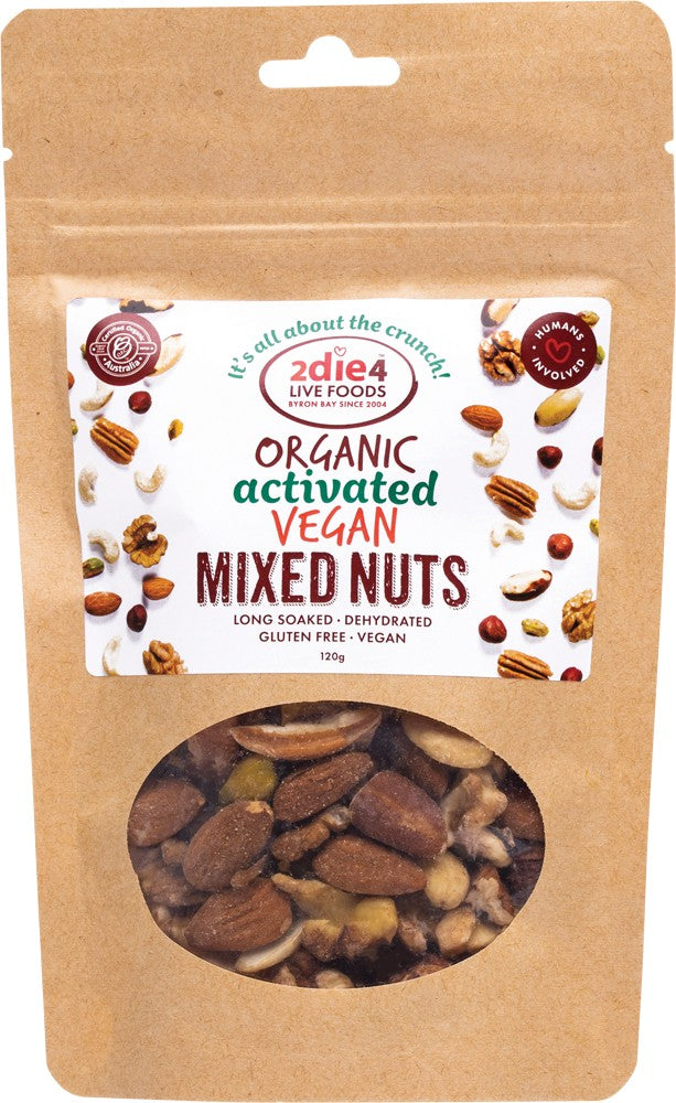 2DIE4 LIVE FOODS ACTIVATED ORGANIC VEGAN MIX 120G