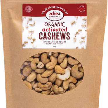 2DIE4 LIVE FOODS ACTIVATED ORGANIC CASHEWS 300G