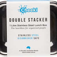 CHEEKI LUNCH BOX DOUBLE STACK 1L
