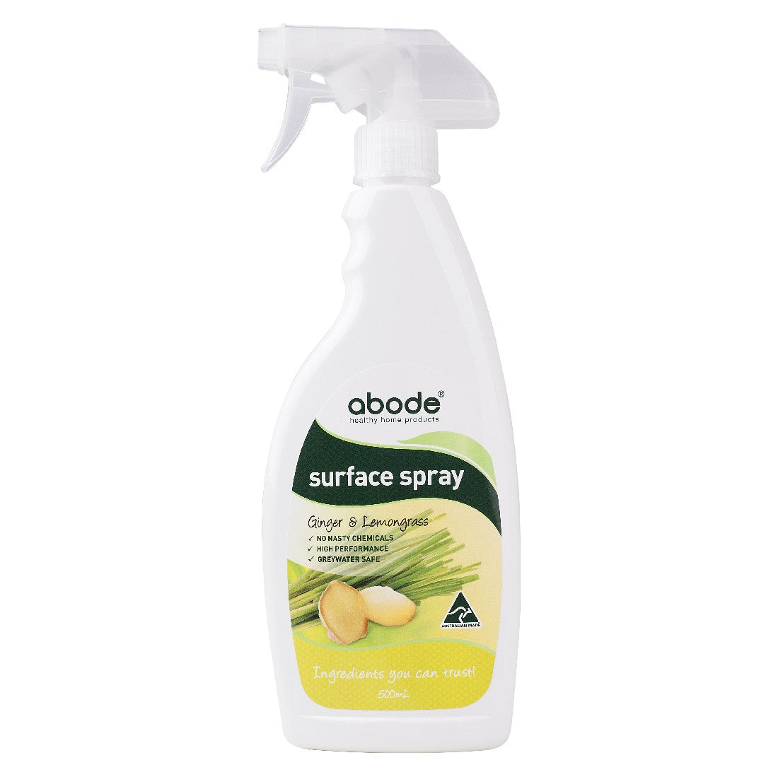 ABODE SURFACE CLEANER GINGER & LEMONGRASS 500ML