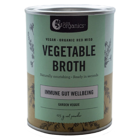 NUTRA ORGANICS VEGETABLE BROTH - GARDEN VEGGIE 125G