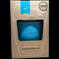 JOCO REUSABLE GLASS CUP REGULAR 354ML - BLUE