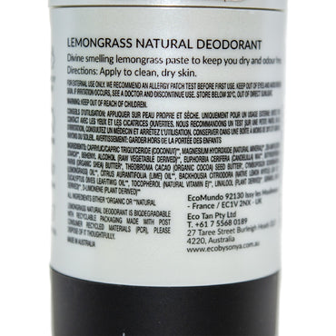 ECO SONYA LEMONGRASS DEODORANT 60G