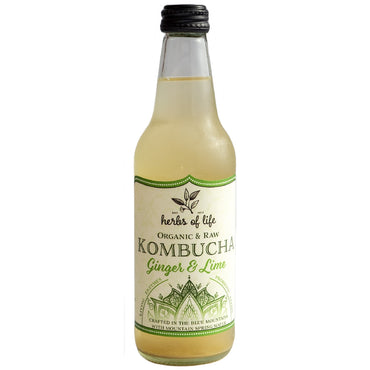 HERBS OF LIFE KOMBUCHA GINGER & LIME 330ML