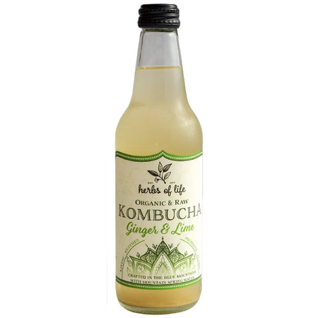 HERBS OF LIFE KOMBUCHA GINGER & LIME 330ML