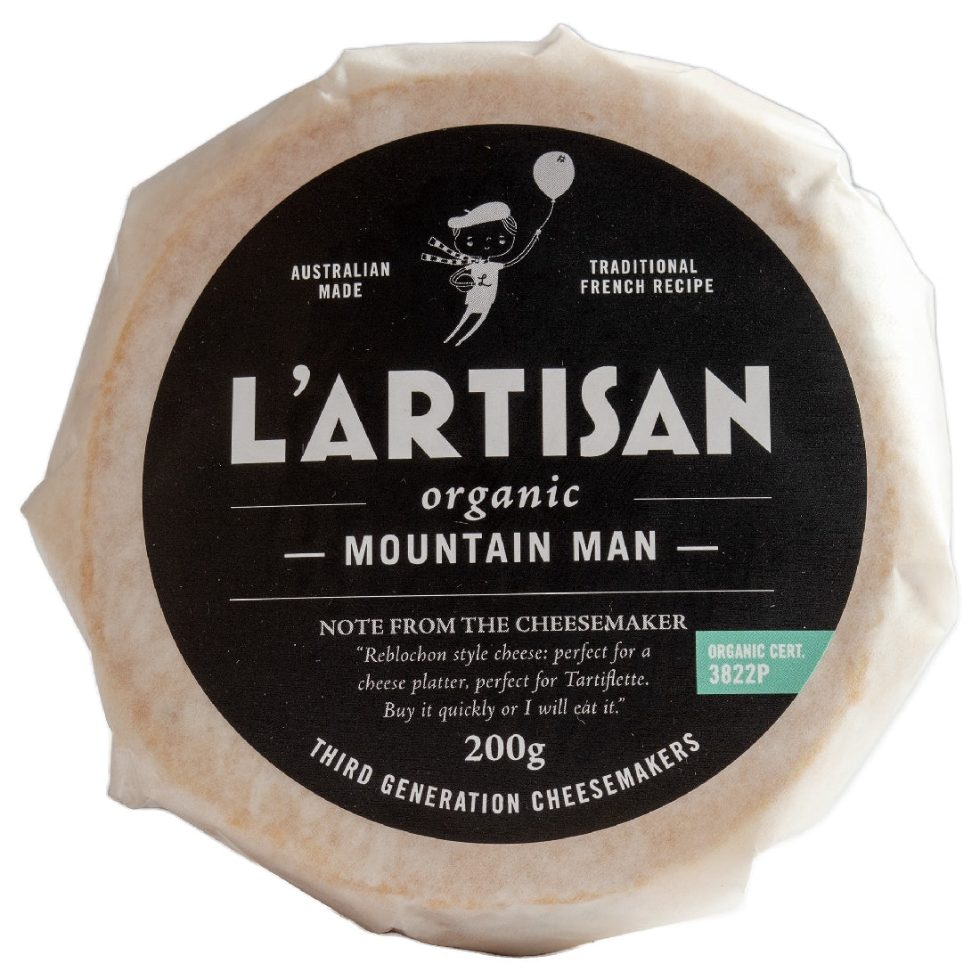 L'ARTISAN MOUNTAIN MAN CHEESE 200G