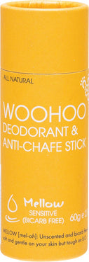 WOOHOO DEODRANT & ANTI-CHAFE STICK MELLOW SENSITIVE 60G