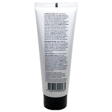 SIMPLE AS THAT NATURAL SUNSCREEN LOTION 100ML