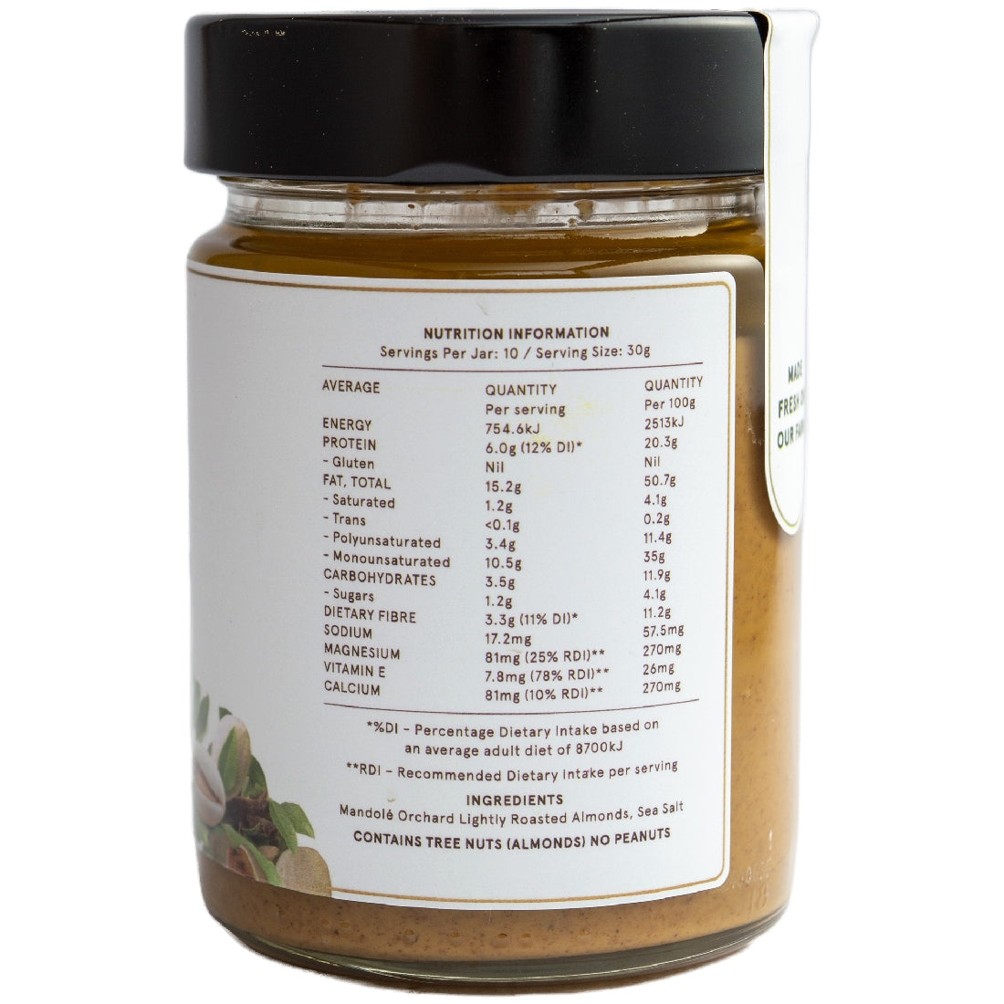 MANDOLE ORCHARD ALMOND BUTTER 300G