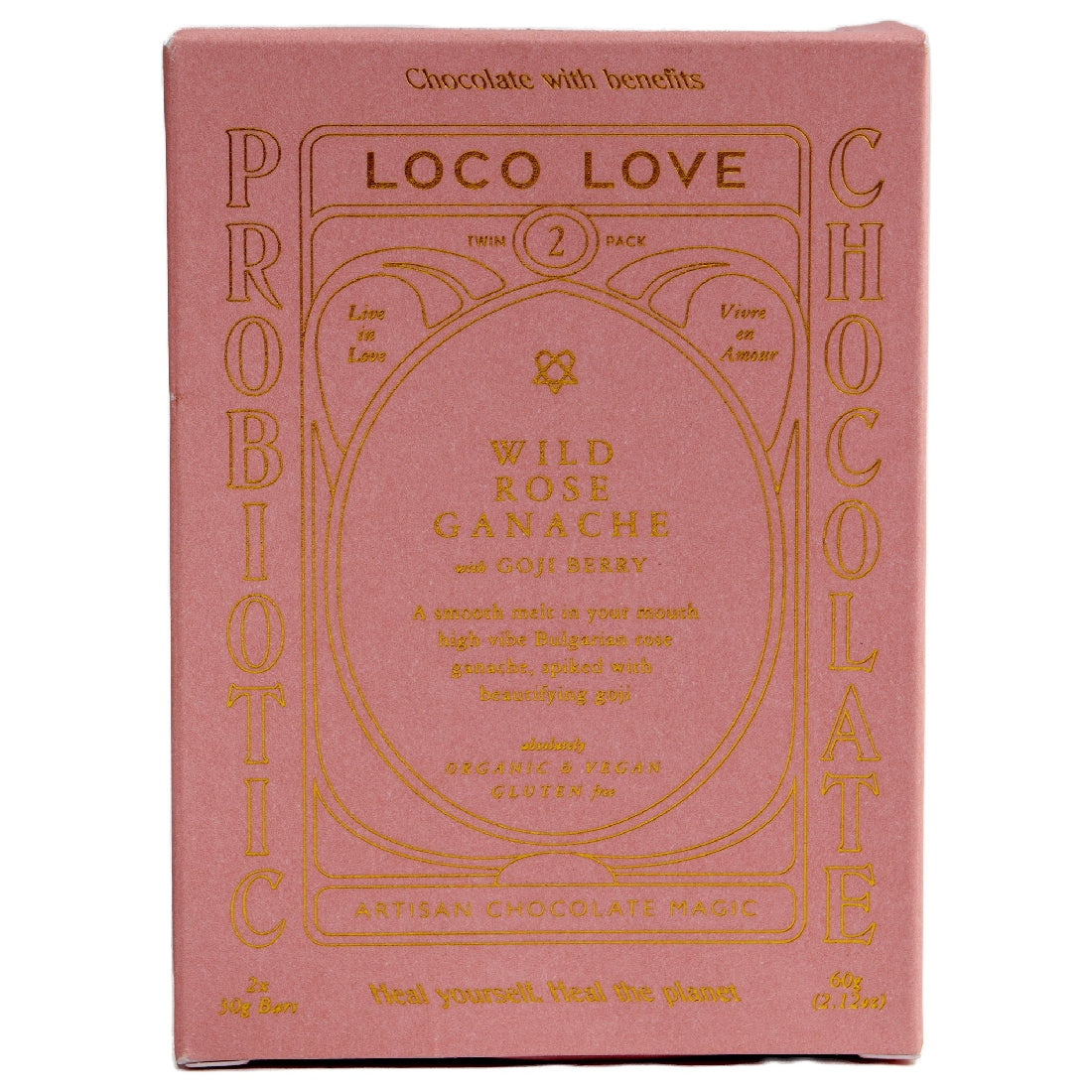 LOCO LOVE WILD ROSE GANACHE TWIN BOX 60G