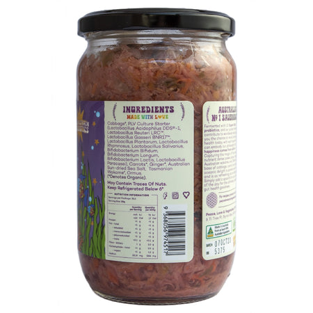 PEACE LOVE & VEG SUPERKRAUT SEAWEED 600G