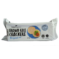 CERES ORGANICS BROWN RICE CRACKERS - ORIGINAL 115G