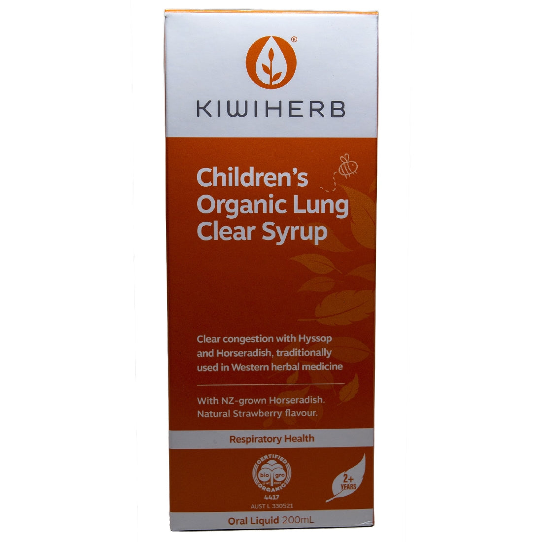 KIWIHERB CHILDREN'S ORGANIC LUNG CLEAR SYRUP 200ML