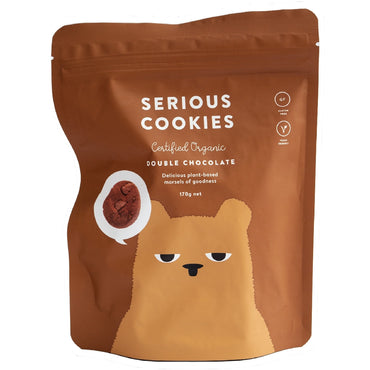 SERIOUS COOKIES CHEWY DOUBLE CHOC COOKIES 170G