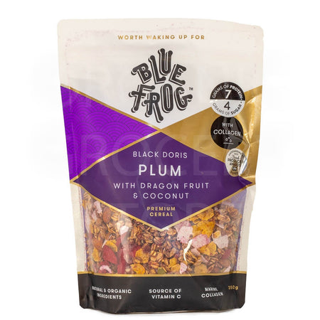 BLUE FROG BLACK DORIS PLUM DRAGON FRUIT & COLLAGEN CEREAL 350G