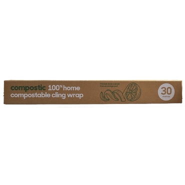 COMPOSTIC HOME COMPOSTABLE CLING WRAP 30 METRES – The Organic Grocery Store