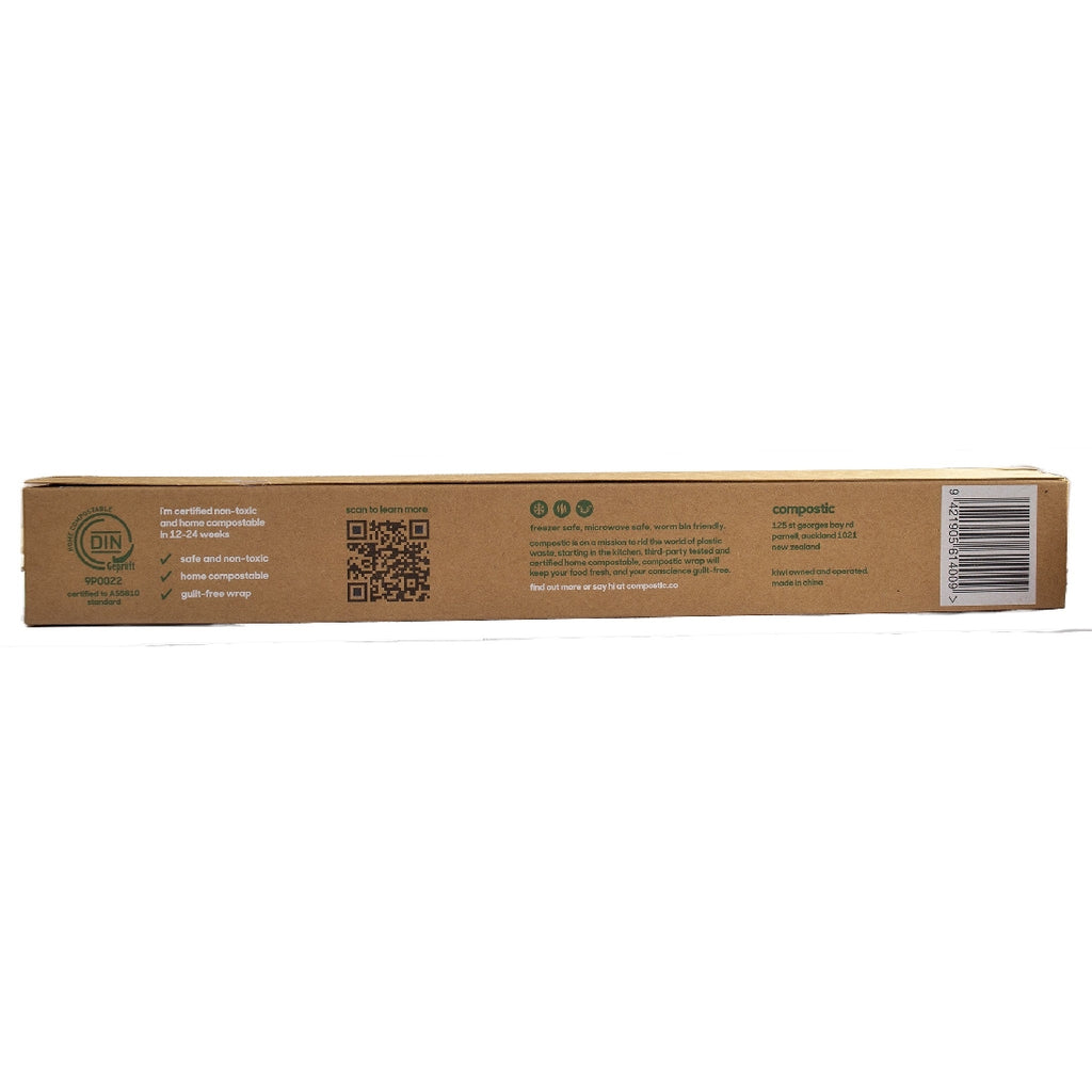 COMPOSTIC HOME COMPOSTABLE CLING WRAP 30 METRES – The Organic Grocery Store