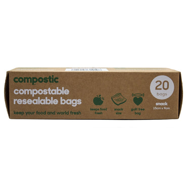 COMPOSTIC COMPOSTABLE RESEALABLE BAGS